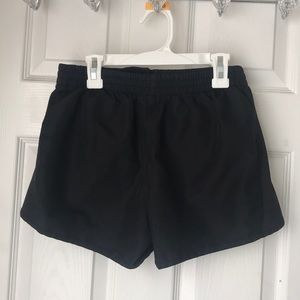 Black track shorts